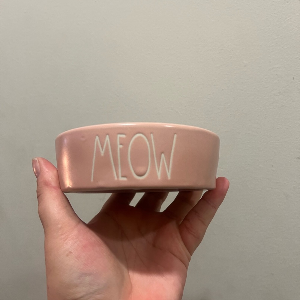 Rae Dunn Pink Meow Bowl